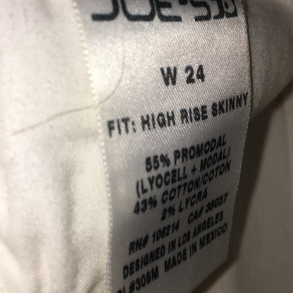 Joes Jeans White Jeans Size 24 - Picture 3 of 4